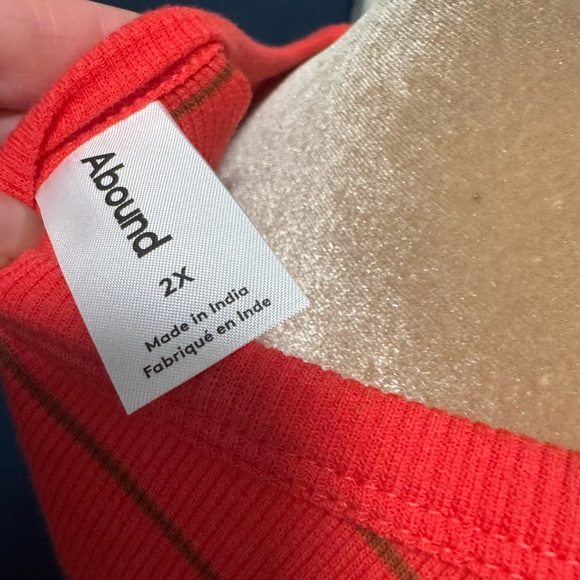 Abound 2x Striped Red Women's Tank Top 2 for 20. - Picture 5 of 5